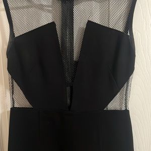 Sexy black mesh cutout dress. EUC. No tag, measurements in listing.